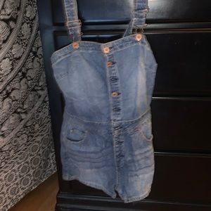 Denim overalls